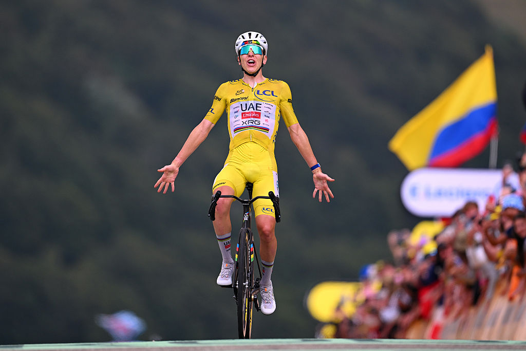 Pogačar stage 14 - Tadej Pogacar wins stage 14 at the Tour de France 2026