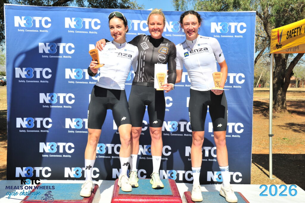 Cycle Nation podium finishes highlighted the women’s race at the 2026 N3TC Meals on Wheels Cycle Challenge, where Lisa Bone placed second and Marzaan Mellett finished third outside Heidelberg.
