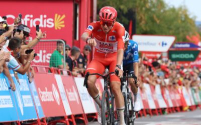 Pogačar goes off-road, then outsprints Mas on Vuelta stage six